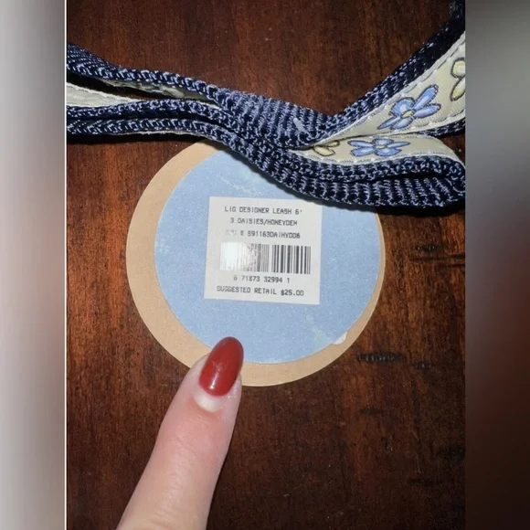 LIFE IS GOOD Daisy Dog Leash Vintage 6 Foot Color Is Honeydew NWT - Picture 4 of 5